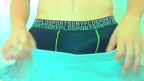 Cute guy shows his body and dick