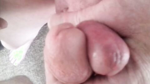 My buddy wanking our cocks together
