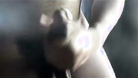 Beefy muscled daddy jacks off