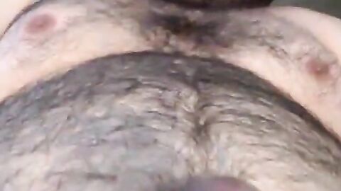 Bear shooting a nice load far