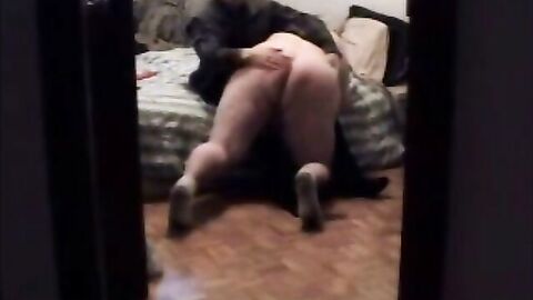 Big Bear 6969 on hands and knees spanked and fucked in Toronto, Canada