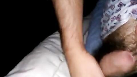 Touching My Dad's Soft Dick While He Sleeps