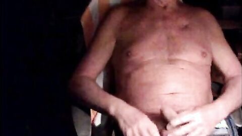 Grandpa Strokes His Small Cock