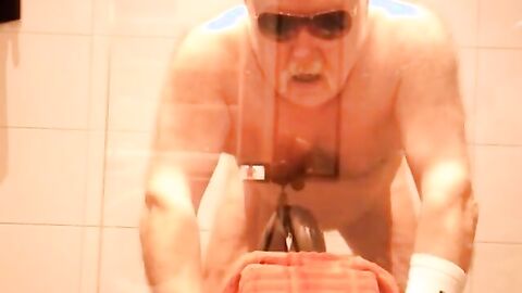 Bearded Man's Solo Play with Sex Toy
