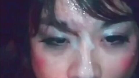 Amateur Asian Crossdresser Sucks Cock