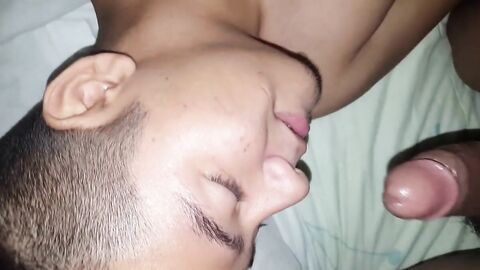 Twink Latin Classmate Blowjob