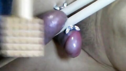Painful Ballbusting: Amateur Asian BDSM Masturbation