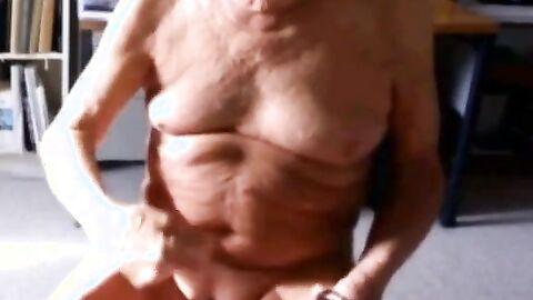 Grandpa Stroking on Cam