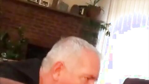 Daddy's Big Cock Swallowed by Horny Amateur