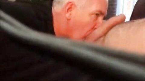Daddy's Big Cock Swallowed by Horny Amateur