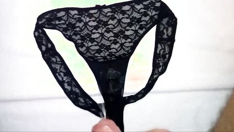 Huge Load of Cum on Dirty Panties (18+ Amateur Video)