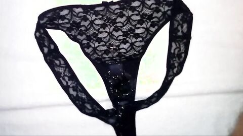 Huge Load of Cum on Dirty Panties (18+ Amateur Video)