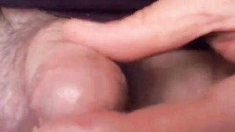 Mature Gay Daddy Strokes His Uncut Cock