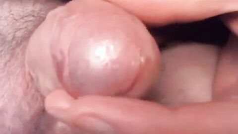 Mature Gay Daddy Strokes His Uncut Cock