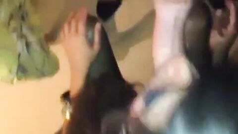 Sexy Latin Crossdresser Blowjob