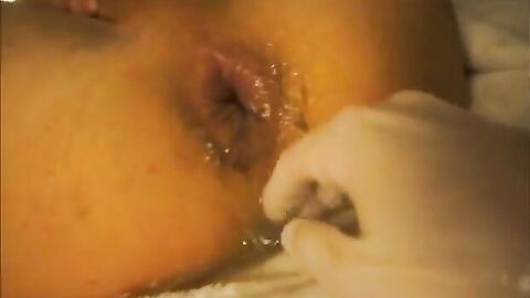 Hunk Gapes as His Pussy Gets Fist Fucked