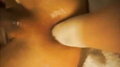 Hunk Gapes as His Pussy Gets Fist Fucked