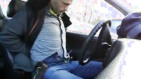 Wanking in the Car