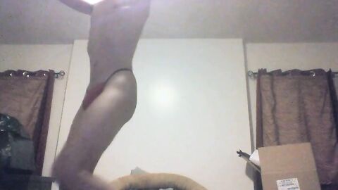 Skinny Asian Twink's Birthday Striptease