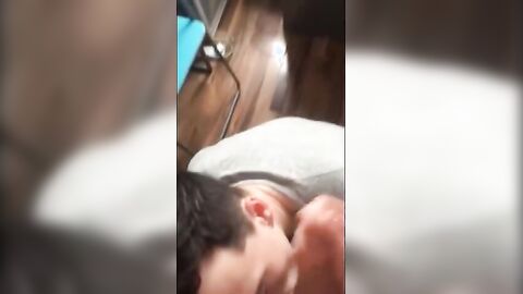 Twink Swallows Big Cock, Amateur Blowjob Video