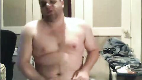 Chubby Man Jerks Off Solo
