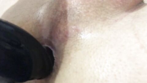 Skinny Twink Gapes His Virgin Hole With Dildo