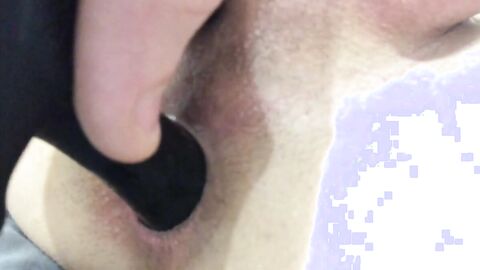 Skinny Twink Gapes His Virgin Hole With Dildo