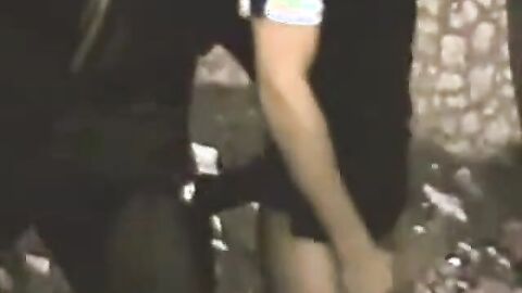 Big Black Cock Barebacks Tight White Ass Outdoors