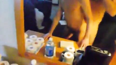 Muscle Daddy Barebacks Twink in Hotel Room