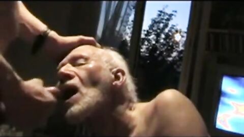 Grandpa Sucking Off a Hunk