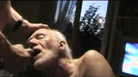 Grandpa Sucking Off a Hunk