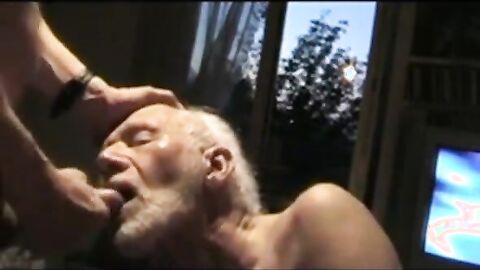 Grandpa Sucking Off a Hunk