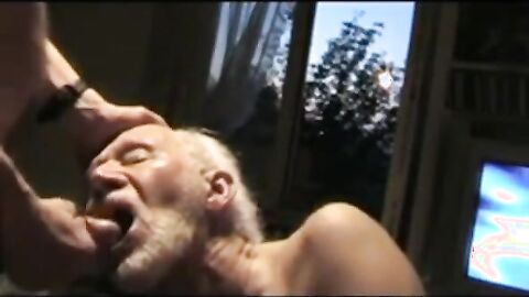 Grandpa Sucking Off a Hunk