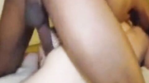 Big Black Cock Barebacks a Tight White Hole