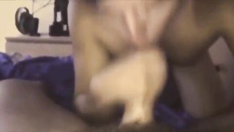 Twink Sucks Big Cock in Amateur Video