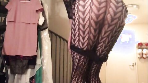 Sissy Crossdresser Plays with Sex Toy