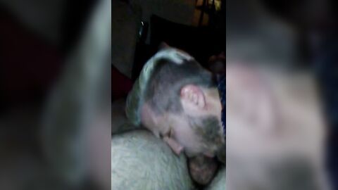 Mr. Steele's Big Cock Sucked by a Skinny Twink