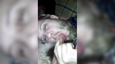 Mr. Steele's Big Cock Sucked by a Skinny Twink