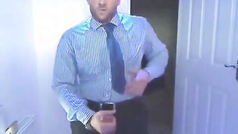 Big-Cock Daddy Tries on His New Suit