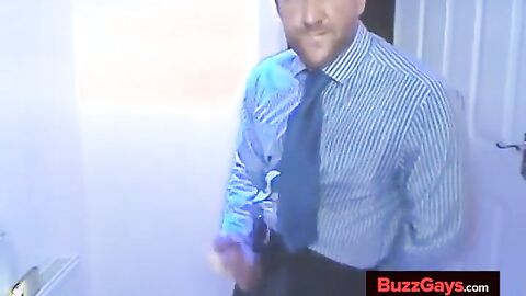 Big-Cock Daddy Tries on His New Suit