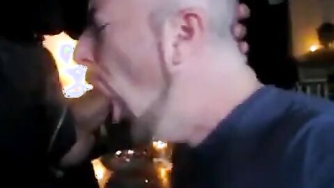Amateur Daddy Swallows Big Cock in Suit