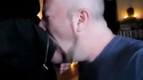 Amateur Daddy Swallows Big Cock in Suit