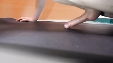 Twink Pushup Humping to Orgasm