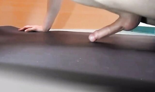 Twink Pushup Humping to Orgasm