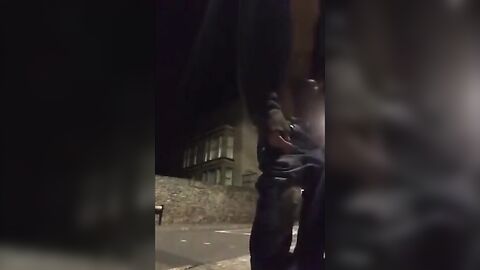 Exhibitionist Twink Strokes It on the Busy Streets