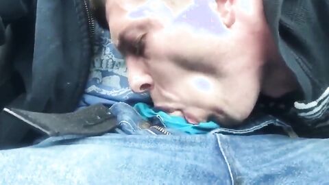 Outdoor Blowjob and Swallow with a Handsome Stranger