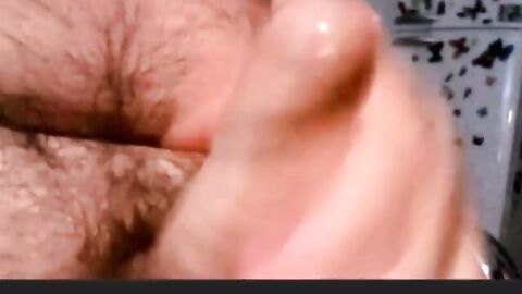 Mature Argentinian Bear Wanks and Cums