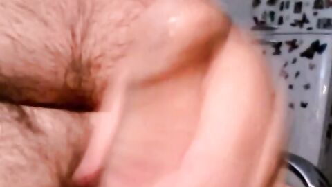 Mature Argentinian Bear Wanks and Cums