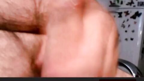 Mature Argentinian Bear Wanks and Cums