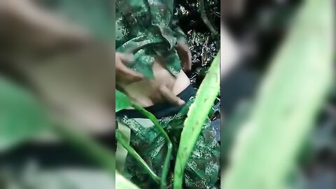 Soldier Beats Off Outdoors - Amateur Latin Military Handjob
